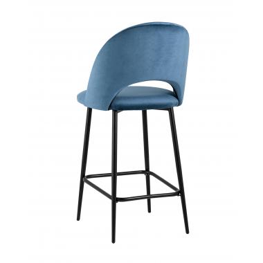 Стул полубарный Меган пыльно-синий