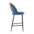 Стул полубарный Меган пыльно-синий