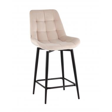 Стул полубарный Флекс с поворотным механизмом бежевый