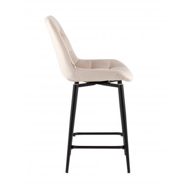 Стул полубарный Флекс с поворотным механизмом бежевый