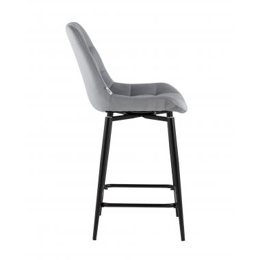 Стул полубарный Флекс с поворотным механизмом серый