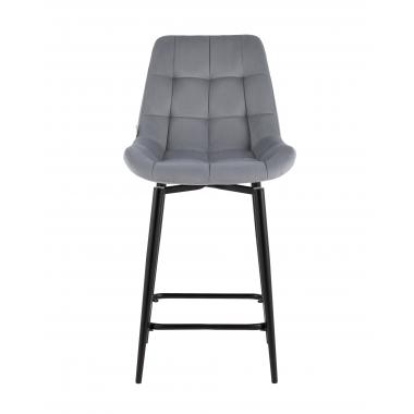 Стул полубарный Флекс с поворотным механизмом серый