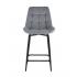 Стул полубарный Флекс с поворотным механизмом серый