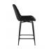 Стул полубарный Флекс с поворотным механизмом черный