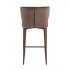 Стул полубарный Матео с кантом коричневый