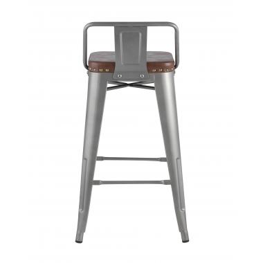 Стул полубарный TOLIX SOFT серебристый лофт