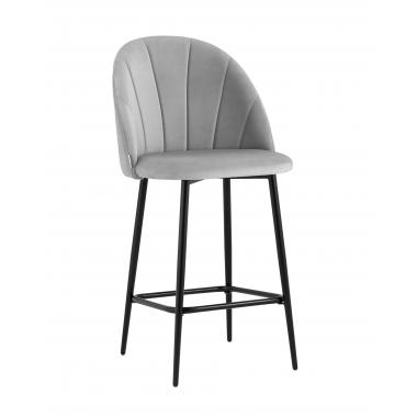 Стул полубарный Логан светло-серый
