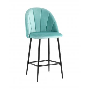 Стул полубарный Логан пыльно-голубой