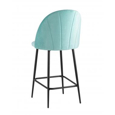 Стул полубарный Логан пыльно-голубой