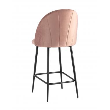 Стул полубарный Логан пыльно-розовый