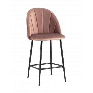 Стул полубарный Логан пыльно-розовый