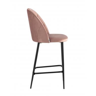 Стул полубарный Логан пыльно-розовый