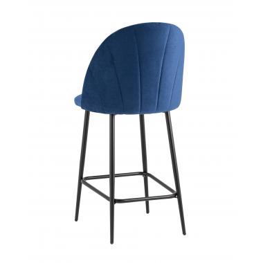 Стул полубарный Логан синий