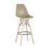 Стул Eames DSW барный бежевый на деревянных ножках