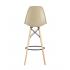 Стул Eames DSW барный бежевый на деревянных ножках
