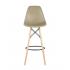 Стул Eames DSW барный бежевый на деревянных ножках
