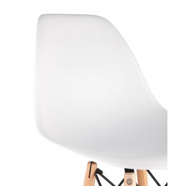 Стул Eames DSW барный белый на деревянных ножках