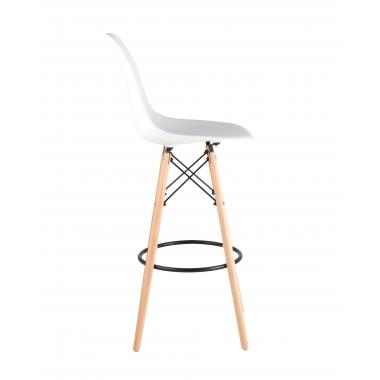 Стул Eames DSW барный белый на деревянных ножках