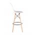 Стул Eames DSW барный белый на деревянных ножках