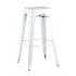 Табурет барный TOLIX белый глянцевый