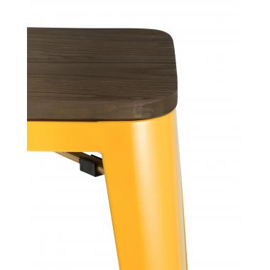 Табурет барный TOLIX WOOD желтый