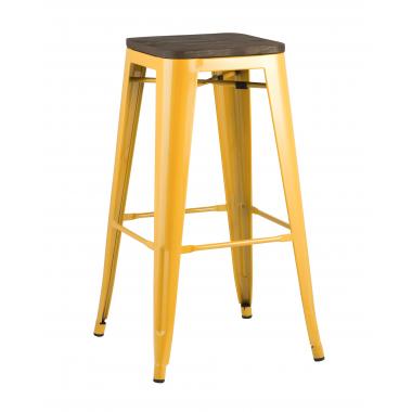 Табурет барный TOLIX WOOD желтый
