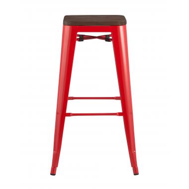 Табурет барный TOLIX WOOD красный