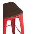 Табурет барный TOLIX WOOD красный