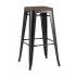 Табурет барный TOLIX WOOD черный глянцевый