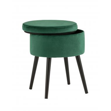 Пуф Клайс с ящиком зелёный
