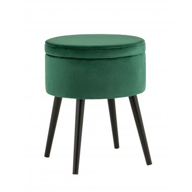 Пуф Клайс с ящиком зелёный