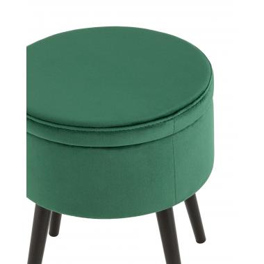 Пуф Клайс с ящиком зелёный