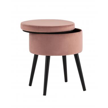 Пуф Клайс с ящиком пыльно-розовый