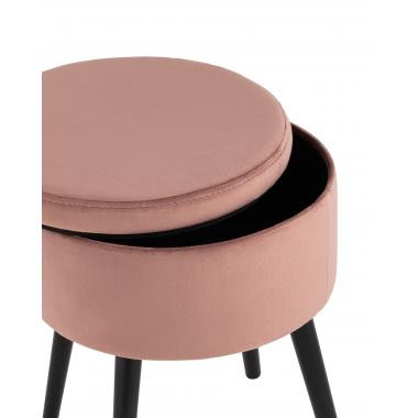 Пуф Клайс с ящиком пыльно-розовый