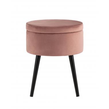 Пуф Клайс с ящиком пыльно-розовый