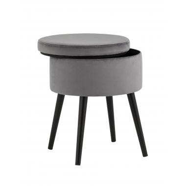 Пуф Клайс с ящиком серый