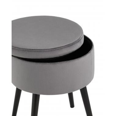 Пуф Клайс с ящиком серый