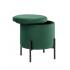 Пуф Грейс с ящиком зелёный
