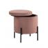Пуф Грейс с ящиком пыльно-розовый