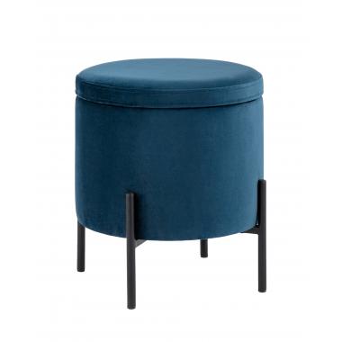 Пуф Грейс с ящиком синий