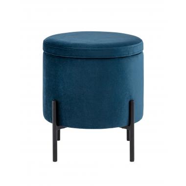 Пуф Грейс с ящиком синий