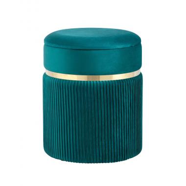 Пуф Миранда с ящиком бирюзовый