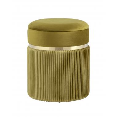 Пуф Миранда с ящиком оливковый
