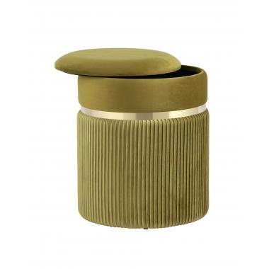 Пуф Миранда с ящиком оливковый