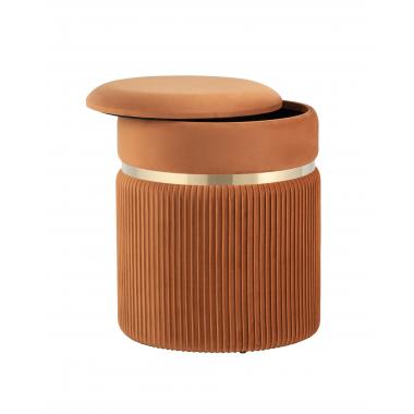 Пуф Миранда с ящиком оранжевый