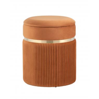 Пуф Миранда с ящиком оранжевый