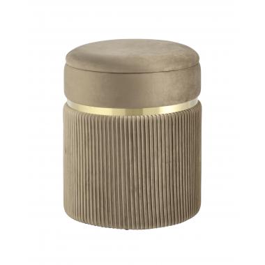 Пуф Миранда с ящиком бежевый