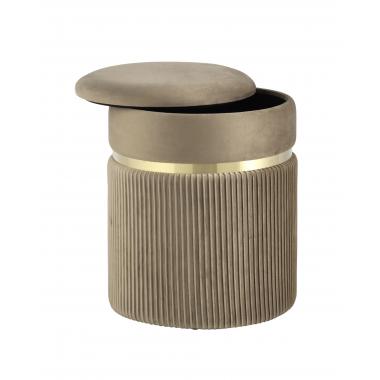 Пуф Миранда с ящиком бежевый