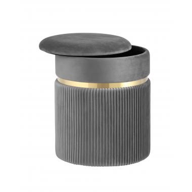 Пуф Миранда с ящиком серый