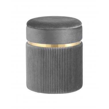 Пуф Миранда с ящиком серый